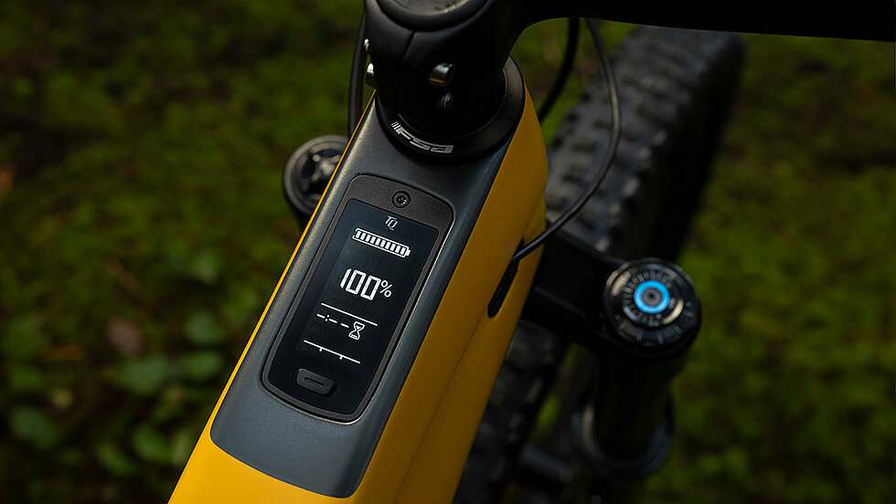 Vollintegriertes TQ Display in Trek Fuel Exe