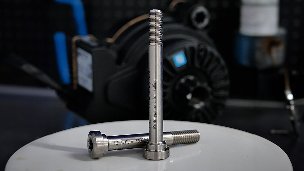 Custom-made titanium motor bolts