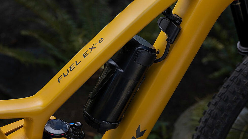 Trek Fuel EXe E-Bike mit angeschlossenem TQ Range Extender