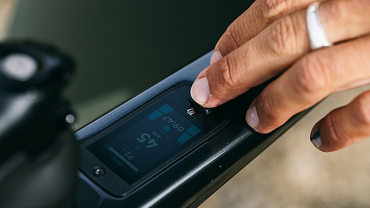 Detailansicht TQ-Display im Bike