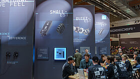 TQ e-bike exhibition booth at the Eurobike