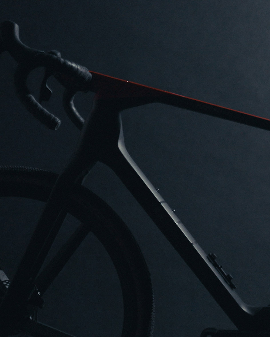 E-bike silhouette in the dark