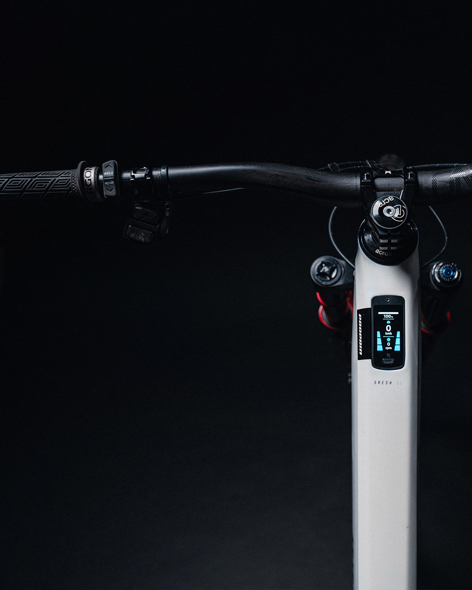 Detailansicht Display im E-Bike Lenker